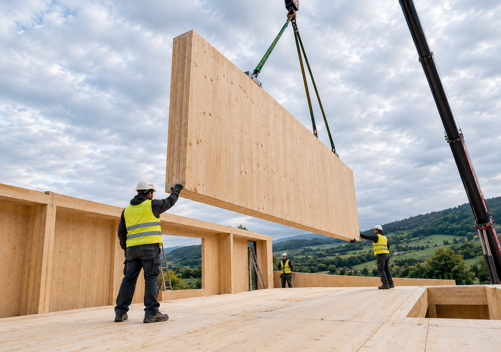 El CLT ofrece beneficios en coste, eficiencia y tiempo para la obra nueva